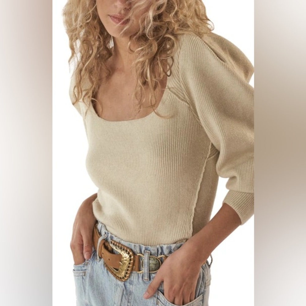 FREE PEOPLE saffron sweater